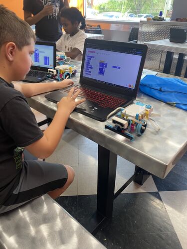 Code N' Create students in action
